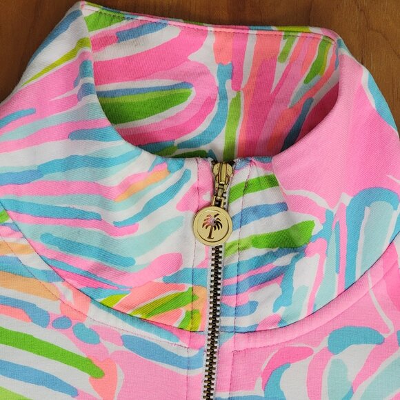 Lilly Pulitzer Reagan Pink Pout Shellabrate Full Zip Jacket - XS - Picture 9 of 12